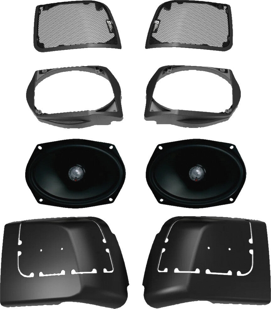 6"X9" CUT IN LID KIT W/ ST69CX 2014-2023 FLH/T BAGS