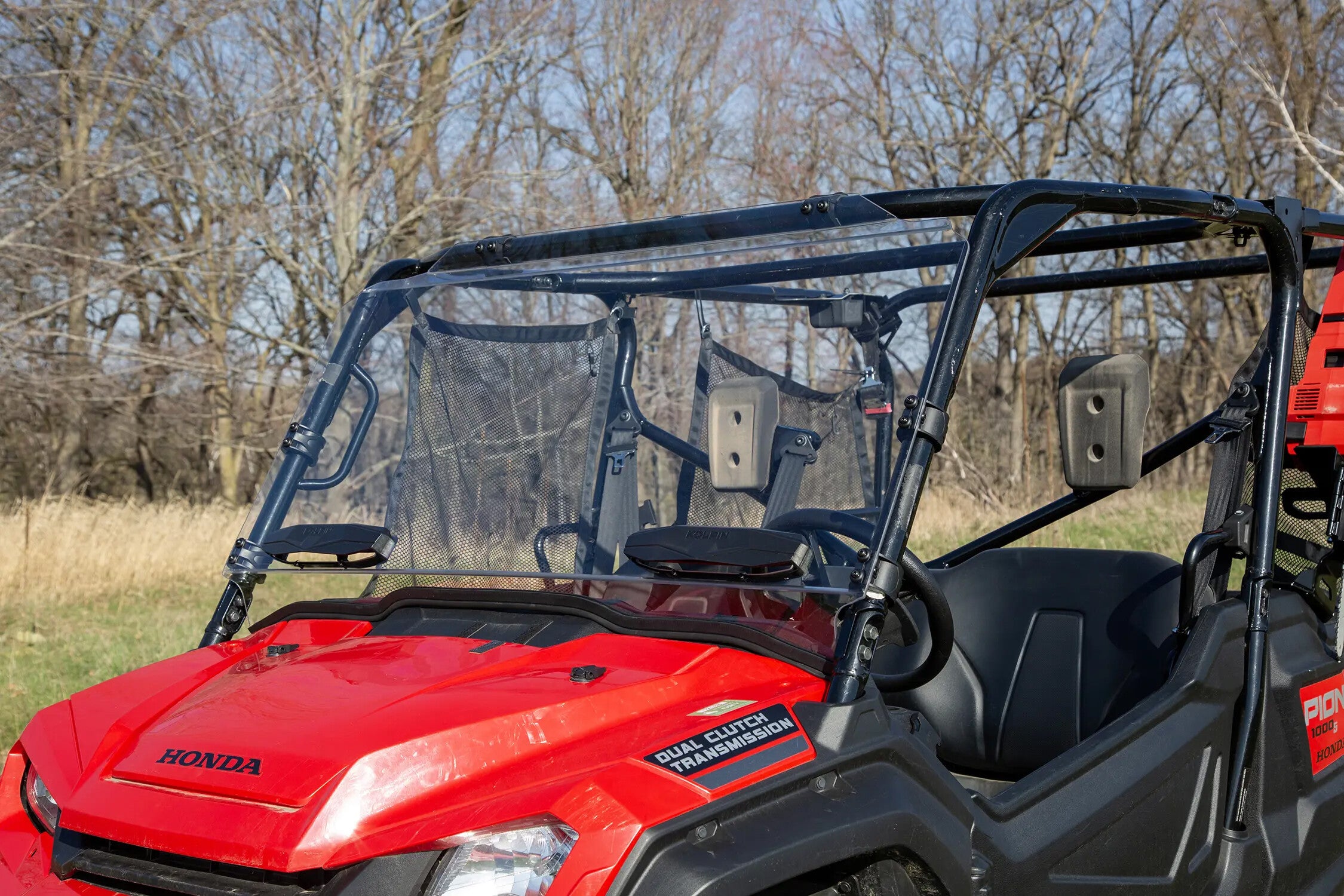 POLY FRONT WINDSHIELD FULL FIXED VENTED HON