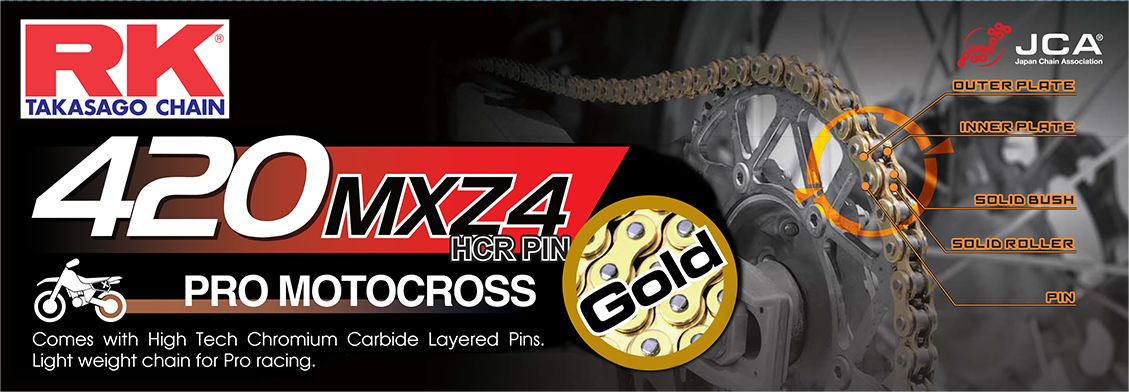 GB420MXZ4 DRIVE CHAIN GOLD 420 X 134