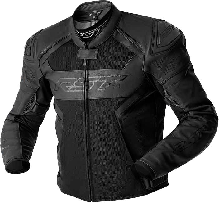S1 D3O MESH LEATHER JACKET BLACK 2X