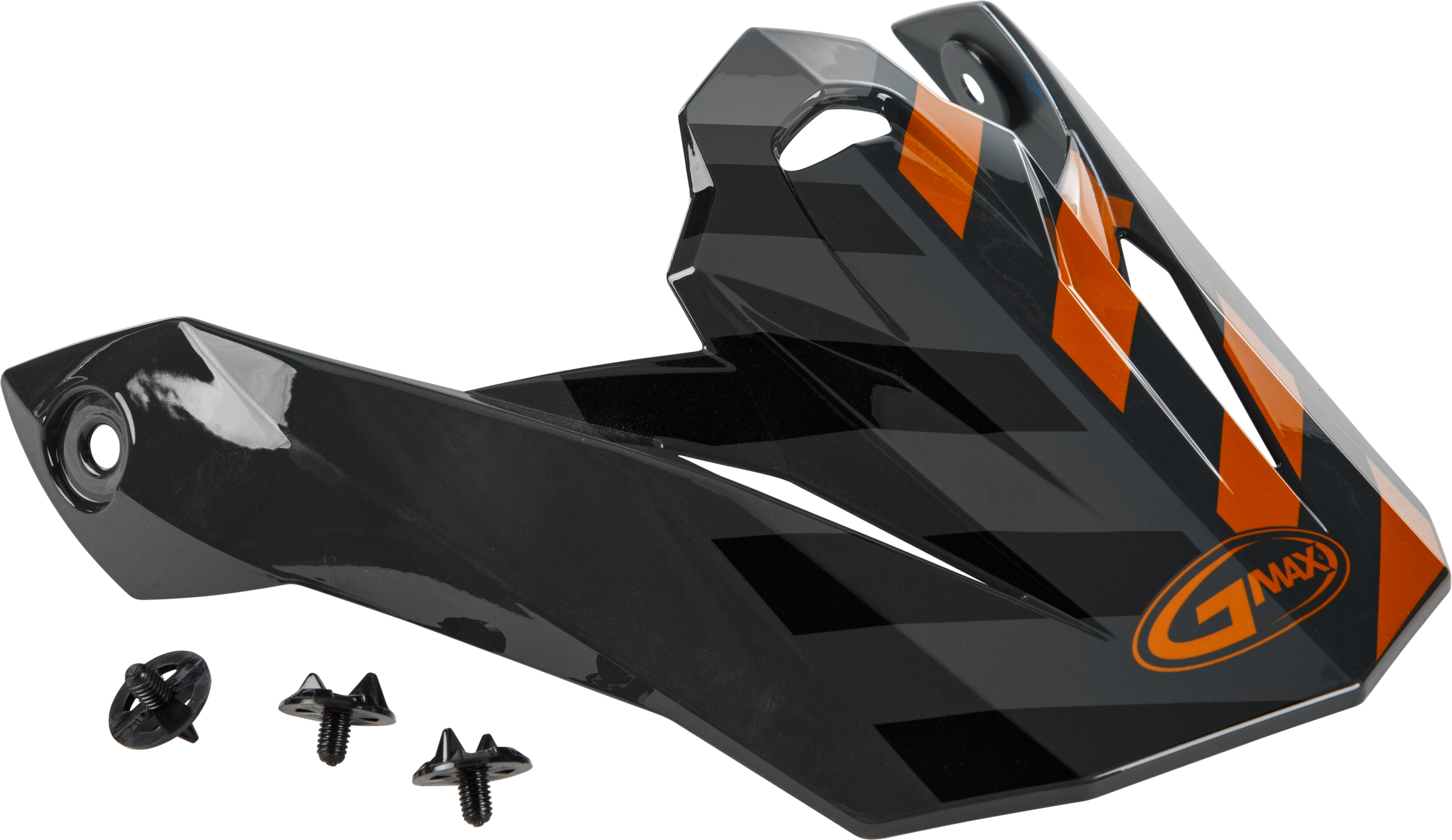 VISOR W/SCREWS FAME MX-86 DARK GREY/ORANGE