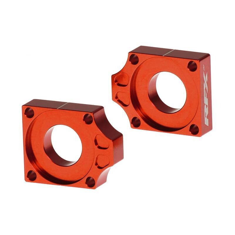 REAR AXLE BLOCKS ORANGE KTM/HUSQ/GAS