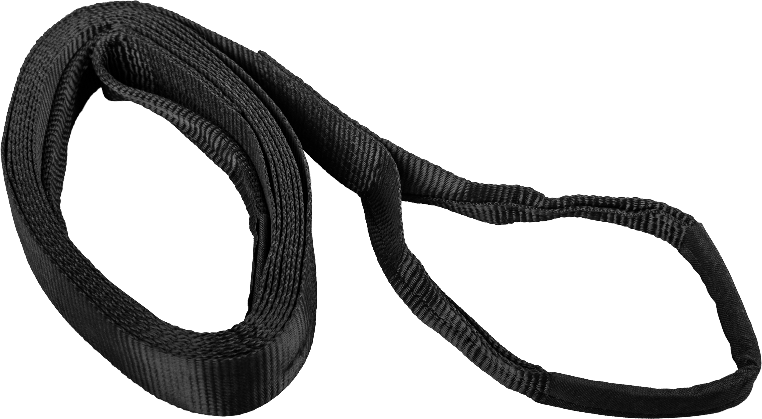 TOW STRAP W/ 1/5" SHACKLE BLACK 1/PK