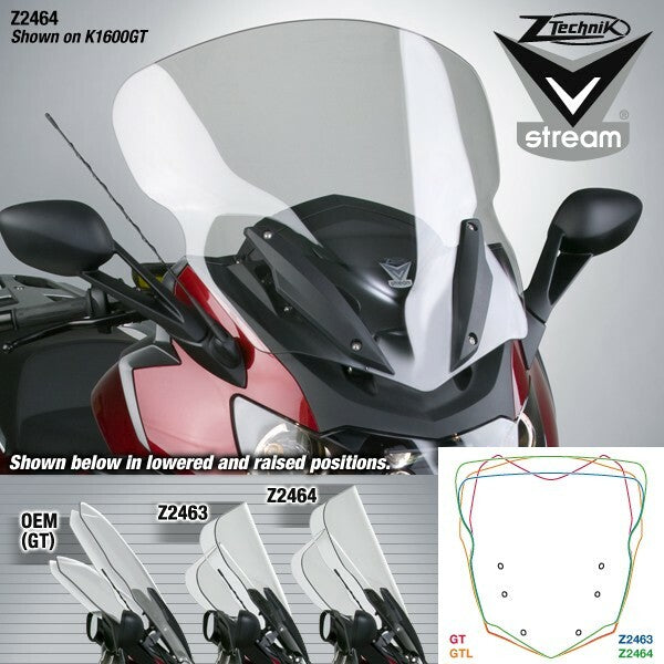 VSTREAM WINDSCREEN TALL TOUR CLEAR BMW