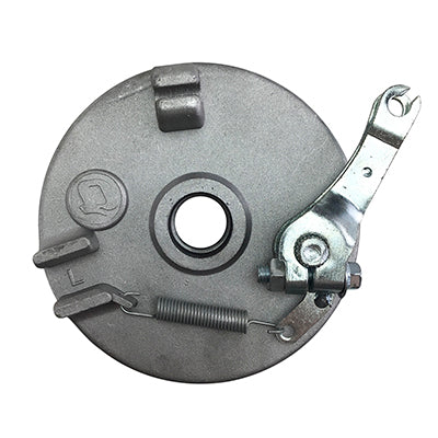 Brake Assy - LEFT - 4.0 Inch Backing Plate and Shoes - Coolster 3050, 3125