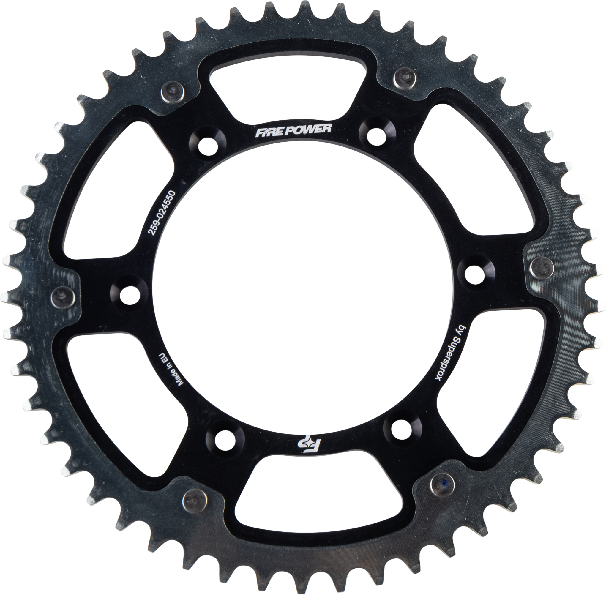 REAR SPROCKET HYBRID 50T BLK/SIL