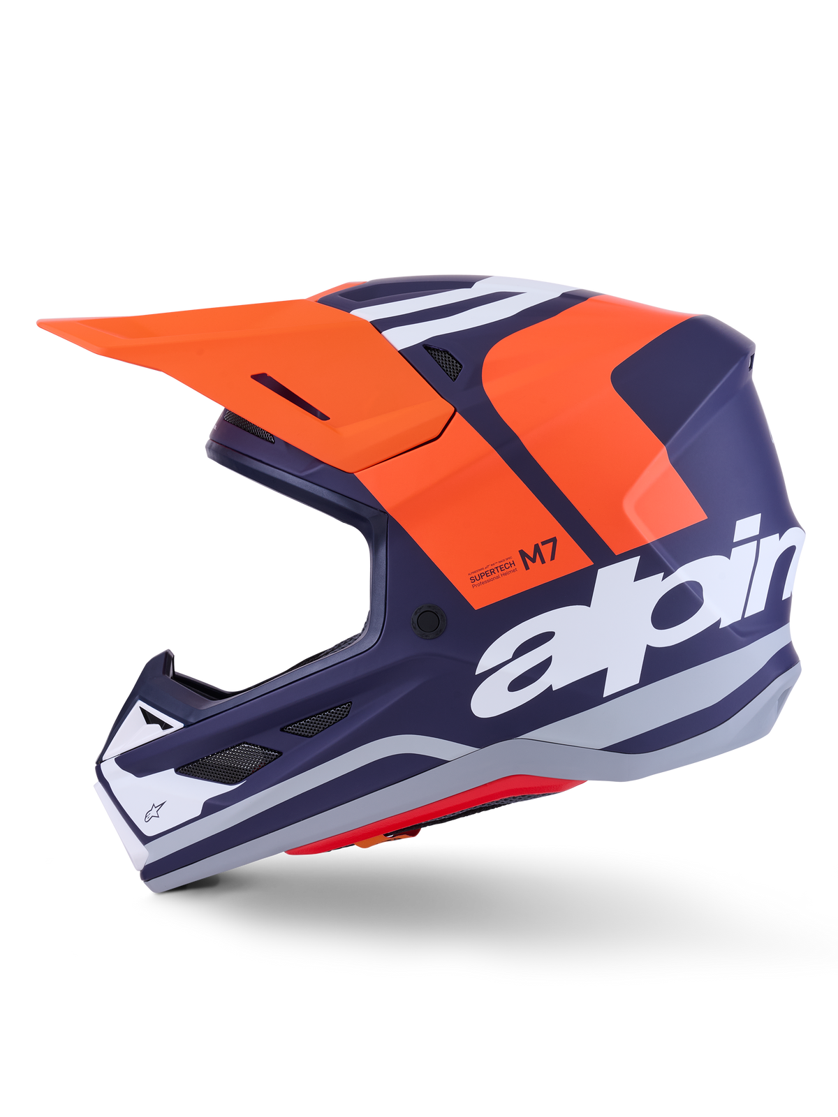 SM7 CORE HELMET ORNG/BLUE MATT MD