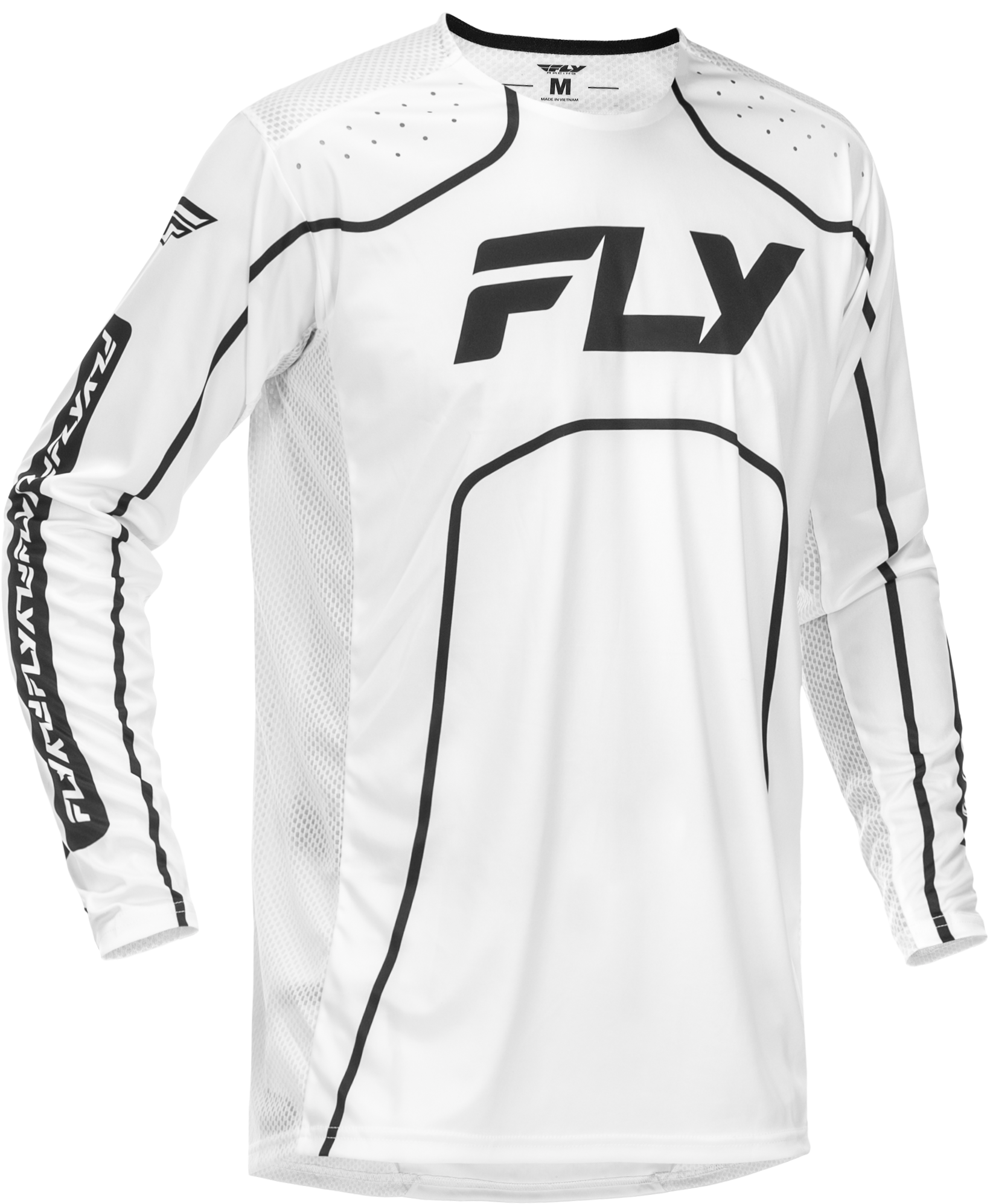 YOUTH RAYCE BICYCLE JERSEY WHITE/BLACK YM