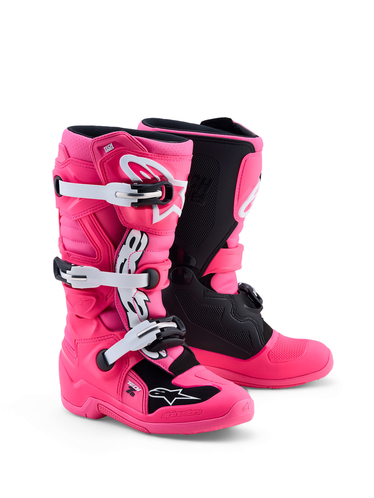 TECH 7S BOOTS PINK FLUO/BLK/WHT 4