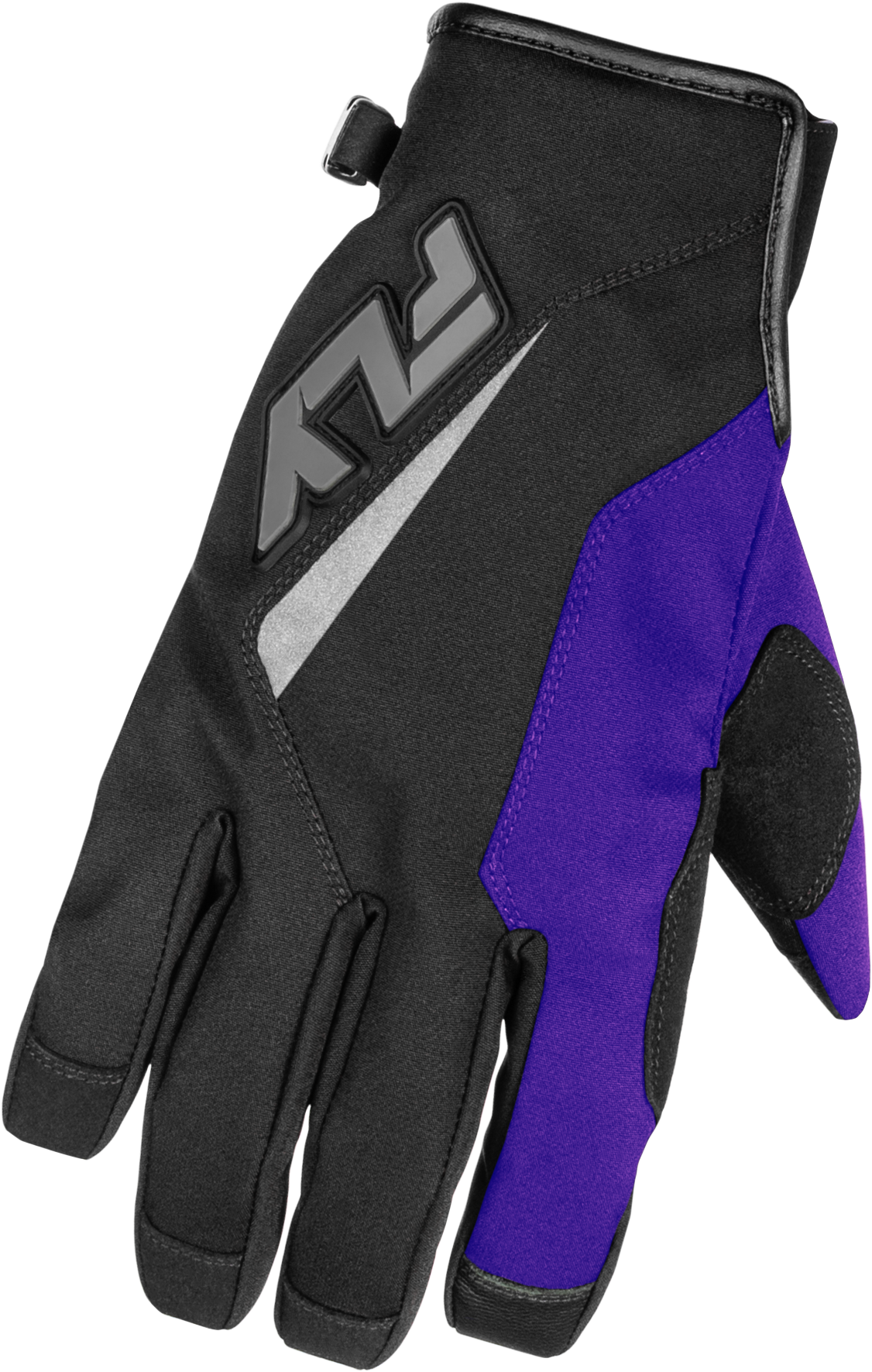 YOUTH TITLE GLOVES BLACK/PURPLE/GREY YL