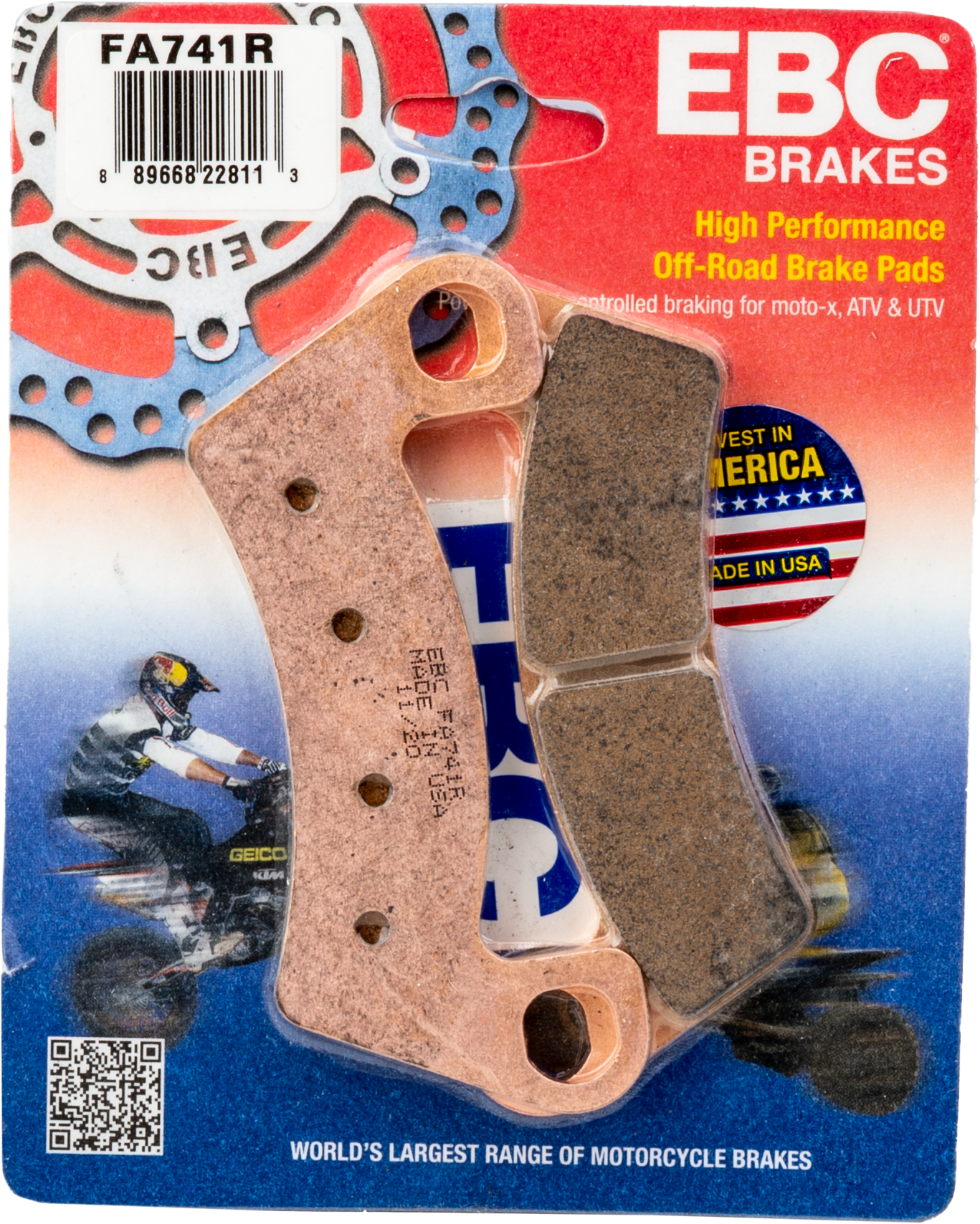 BRAKE PADS FA741R SINTERED R SERIES