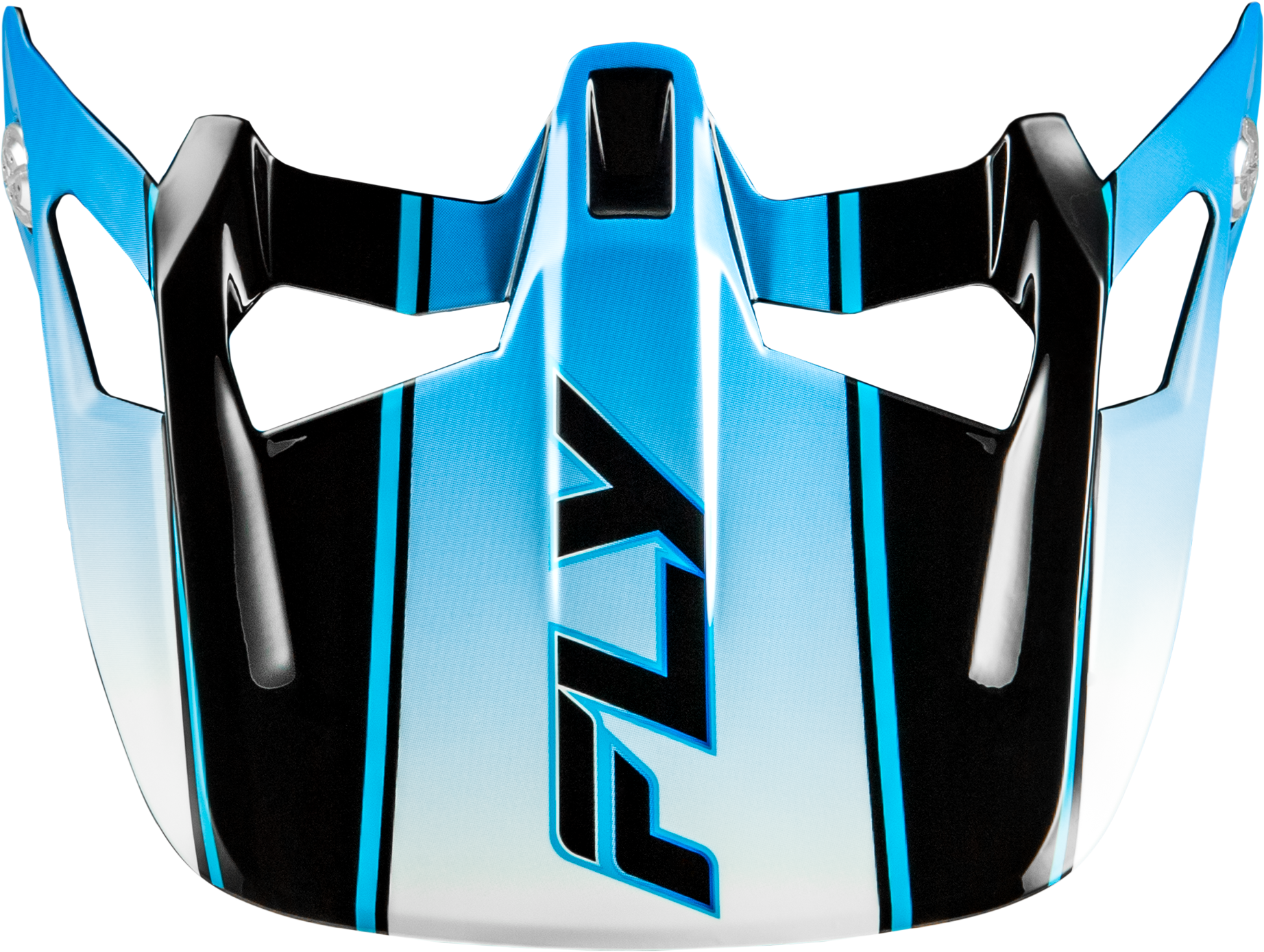 WERX-R CARBON FLOW VISOR BLACK/BLUE/WHITE