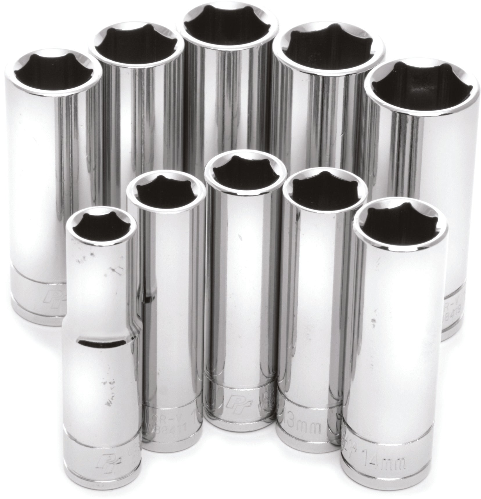 10 PC 3/8" MET SOCKET SET DEEP