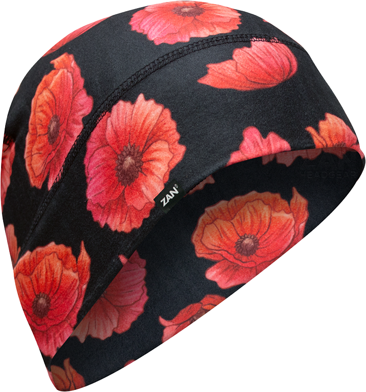 SPORTFLEX UPF50+ LINER/BEANIE POPPIES