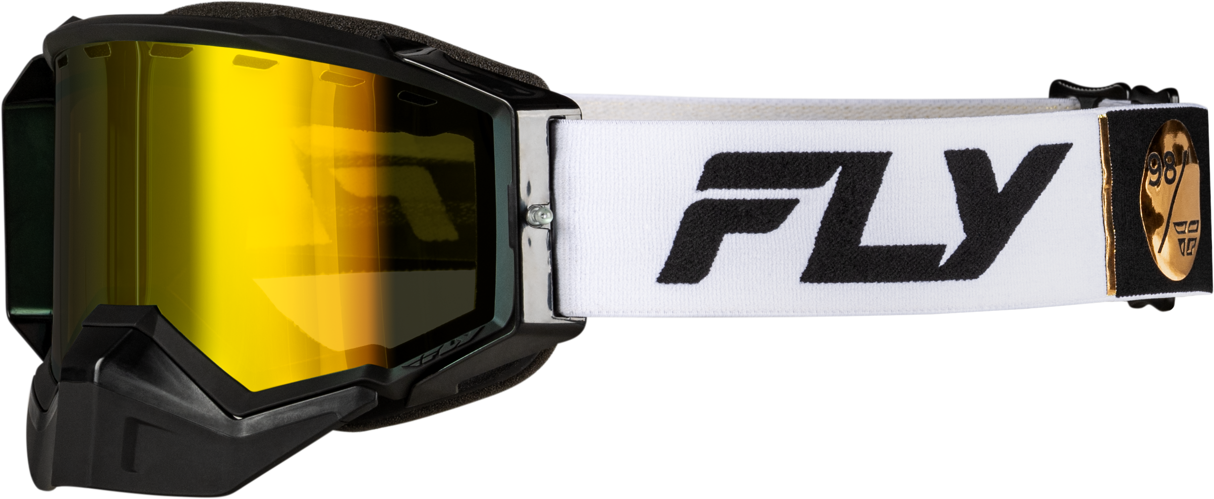 ZONE ELITE SNW GOGGLE WHT/BLK W/PLRZD YELLOW LENS