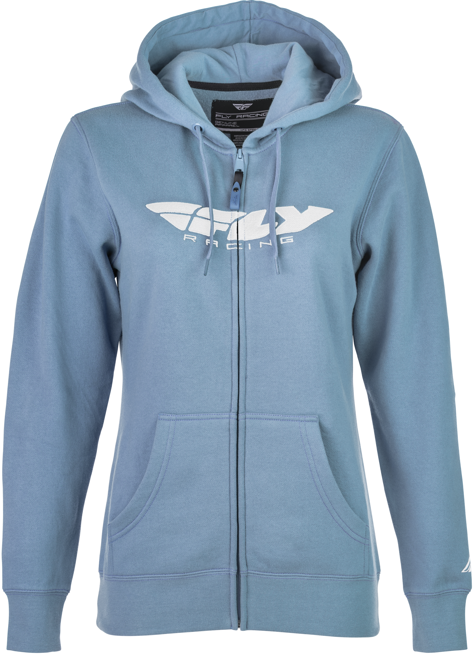 WOMEN'S FLY CORPORATE ZIP UP LIGHT BLUE LG