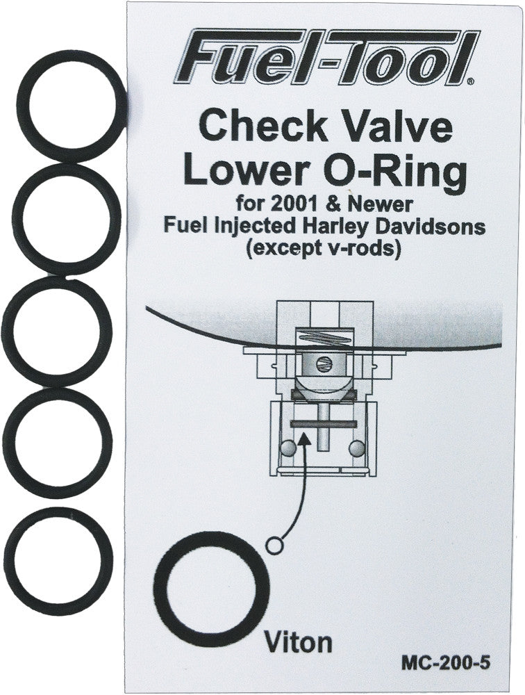 CHECK VALVE LOWER O-RINGS 5/PK