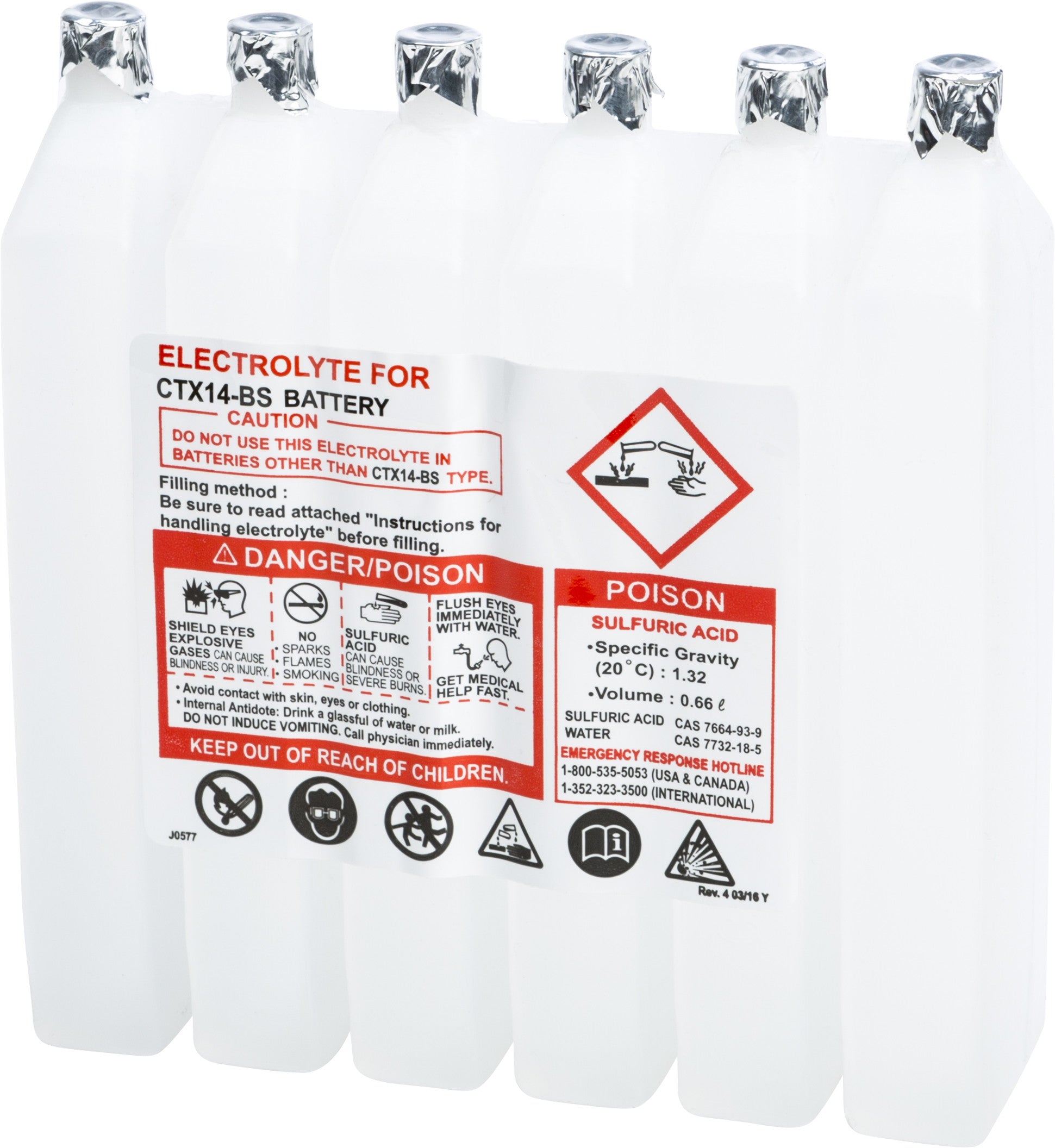 Sealed Battery Electrolyte Pack