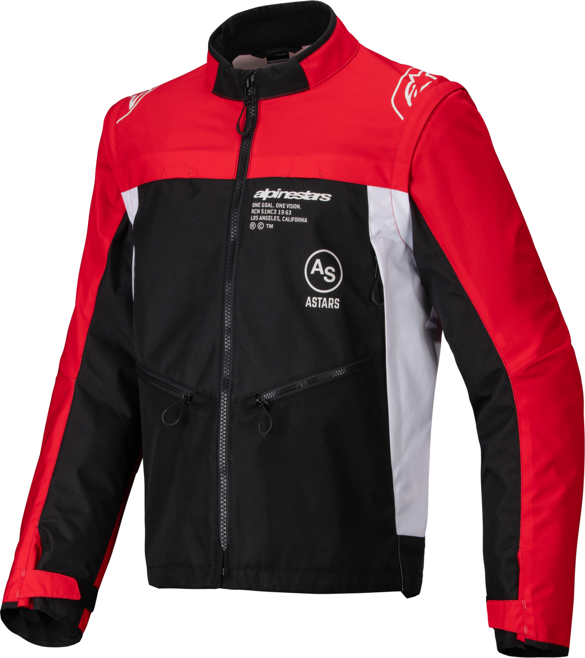 PRO-DURA JACKET BLACK/BRIGHT RED/WHITE SM