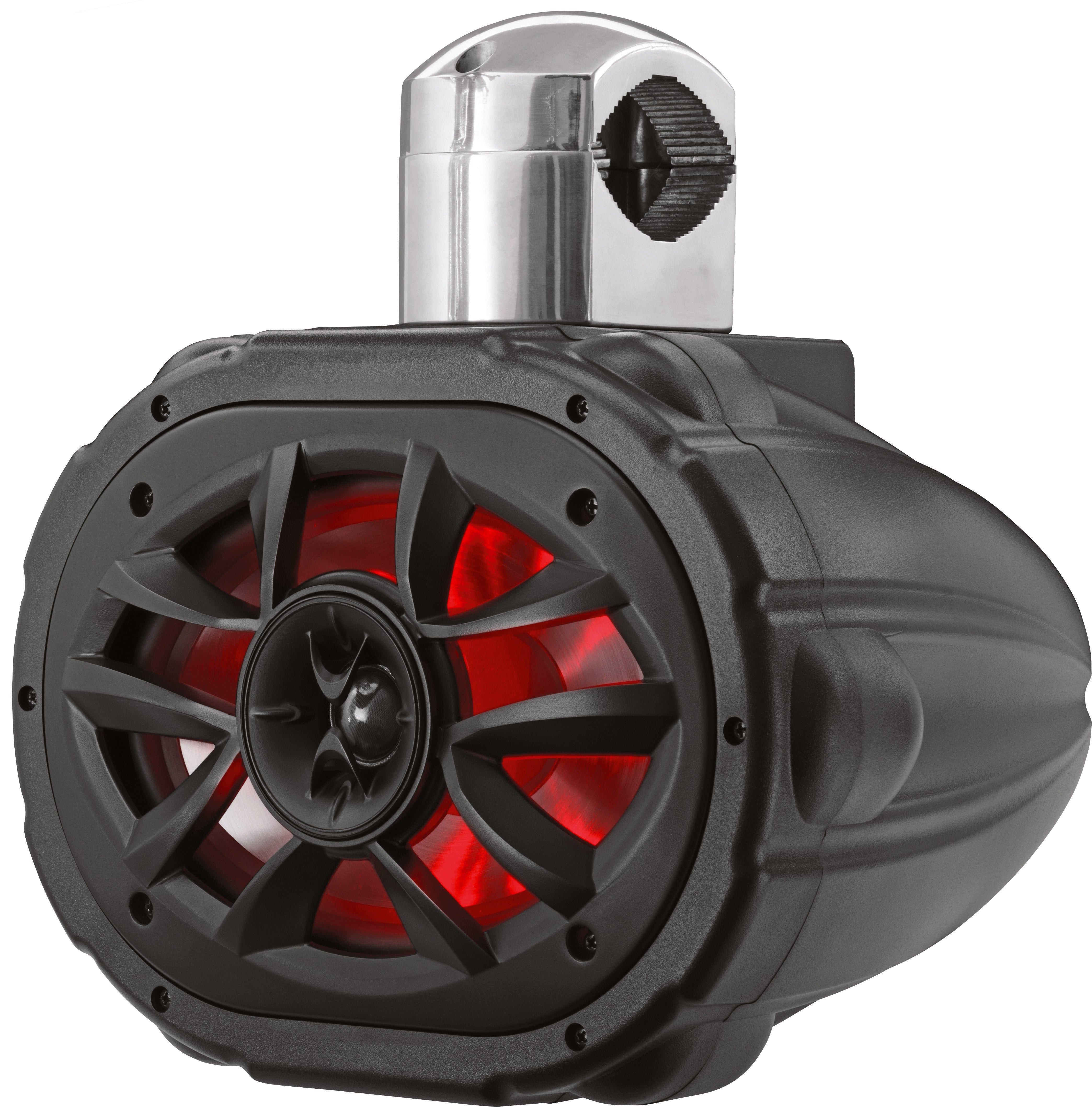 600W 6"X9" RGB SPEAKER LED BLACK W/4-WAY CAGE MOUNT 1PC