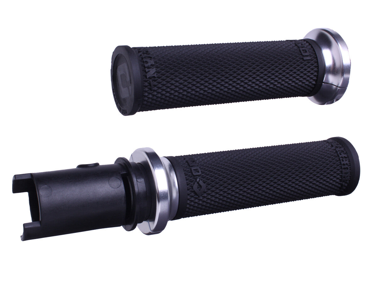 LOCK-ON HART-LUCK FULL-WAFFLE BLACK/SILVER CVO `23-24