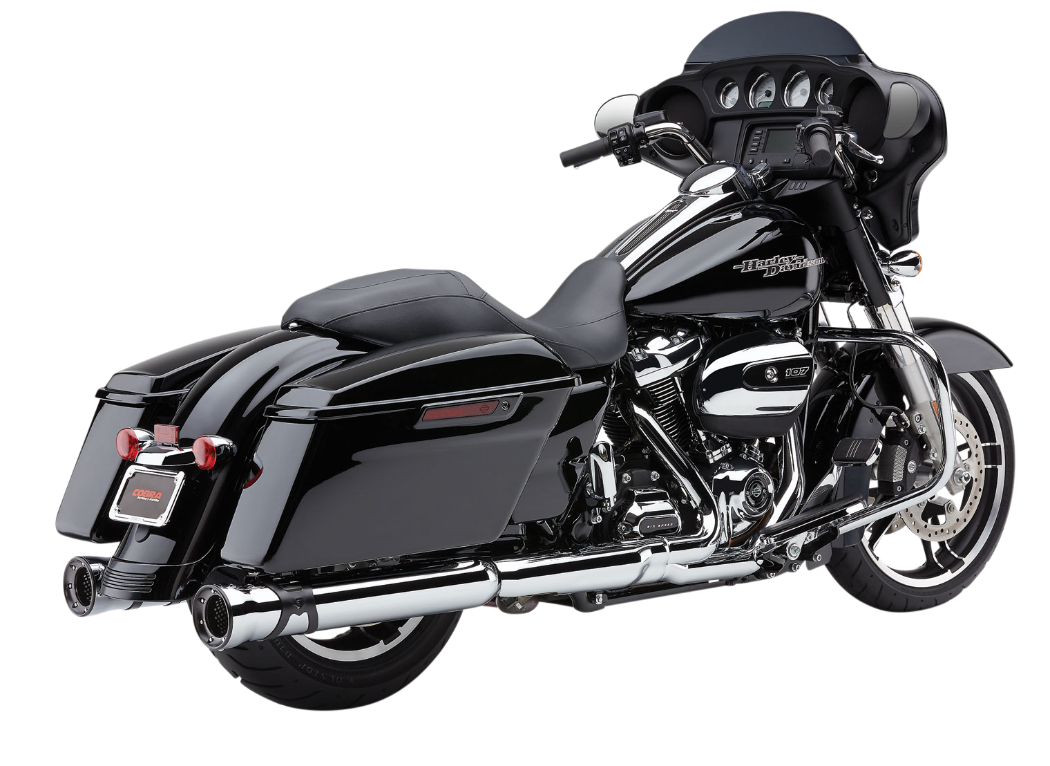4" RACE-PRO SLIP-ONS CHROME FLH/FLT 17-25