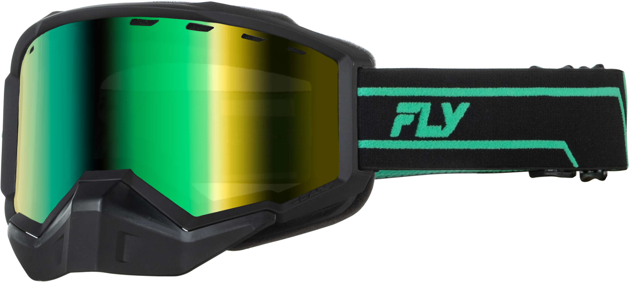 FOCUS SNOW MINT/BLACK W/GREEN MIRROR/AMBER LENS