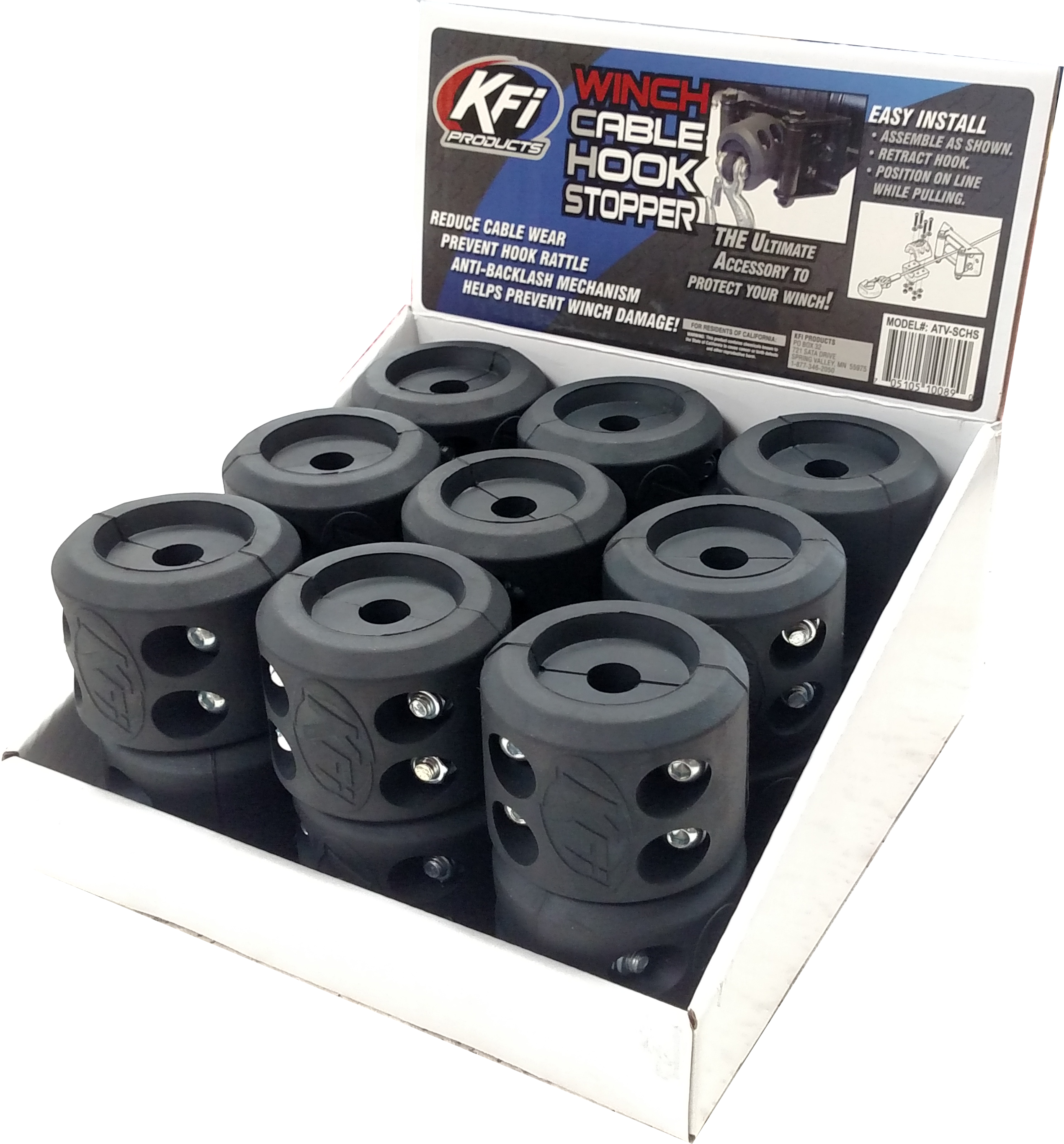 CABLE STOPPER COUNTER DISPLAY 18/PK