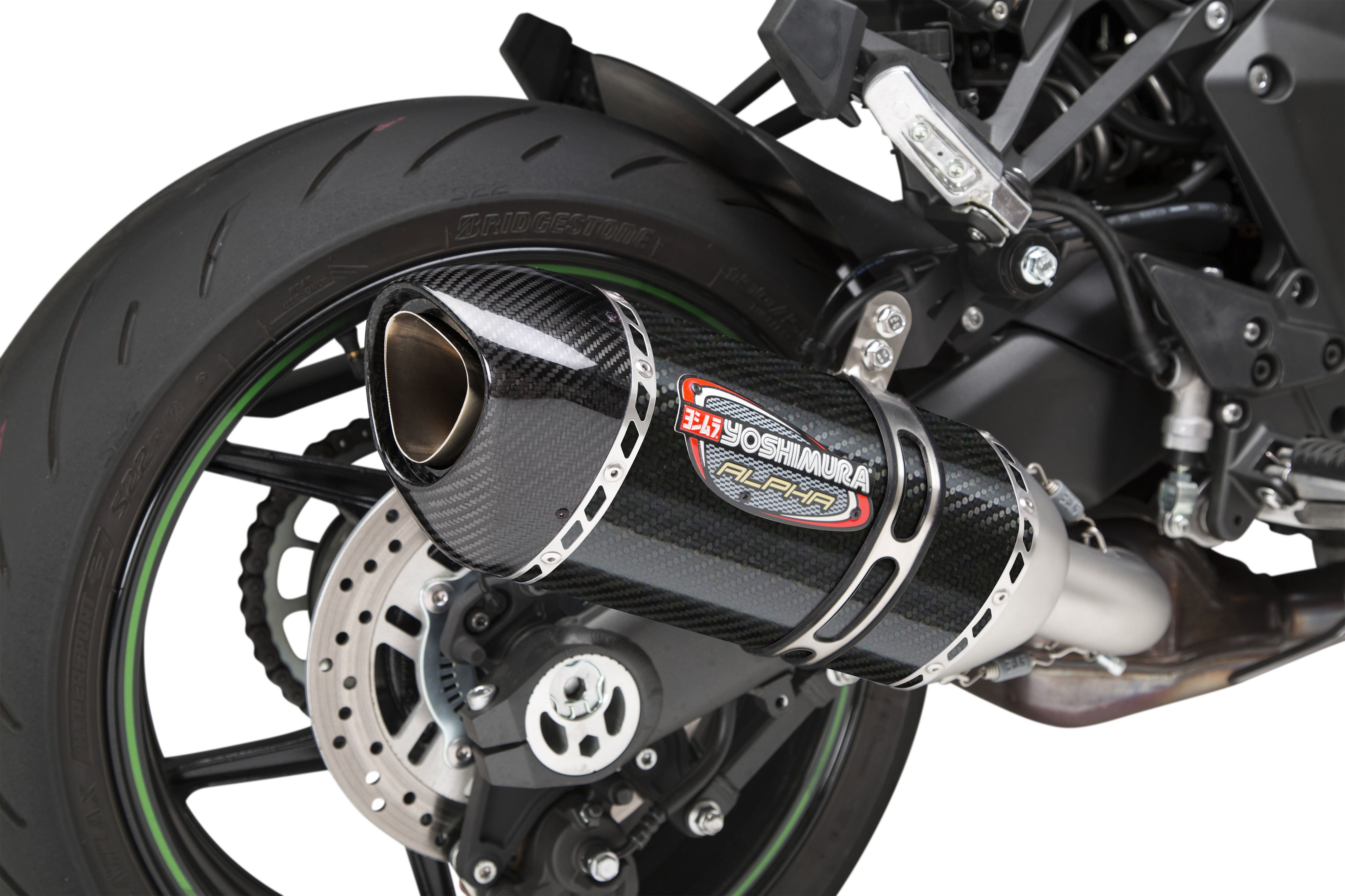 EXHAUST STREET ALPHA SLIP-ON SS/CF KAW