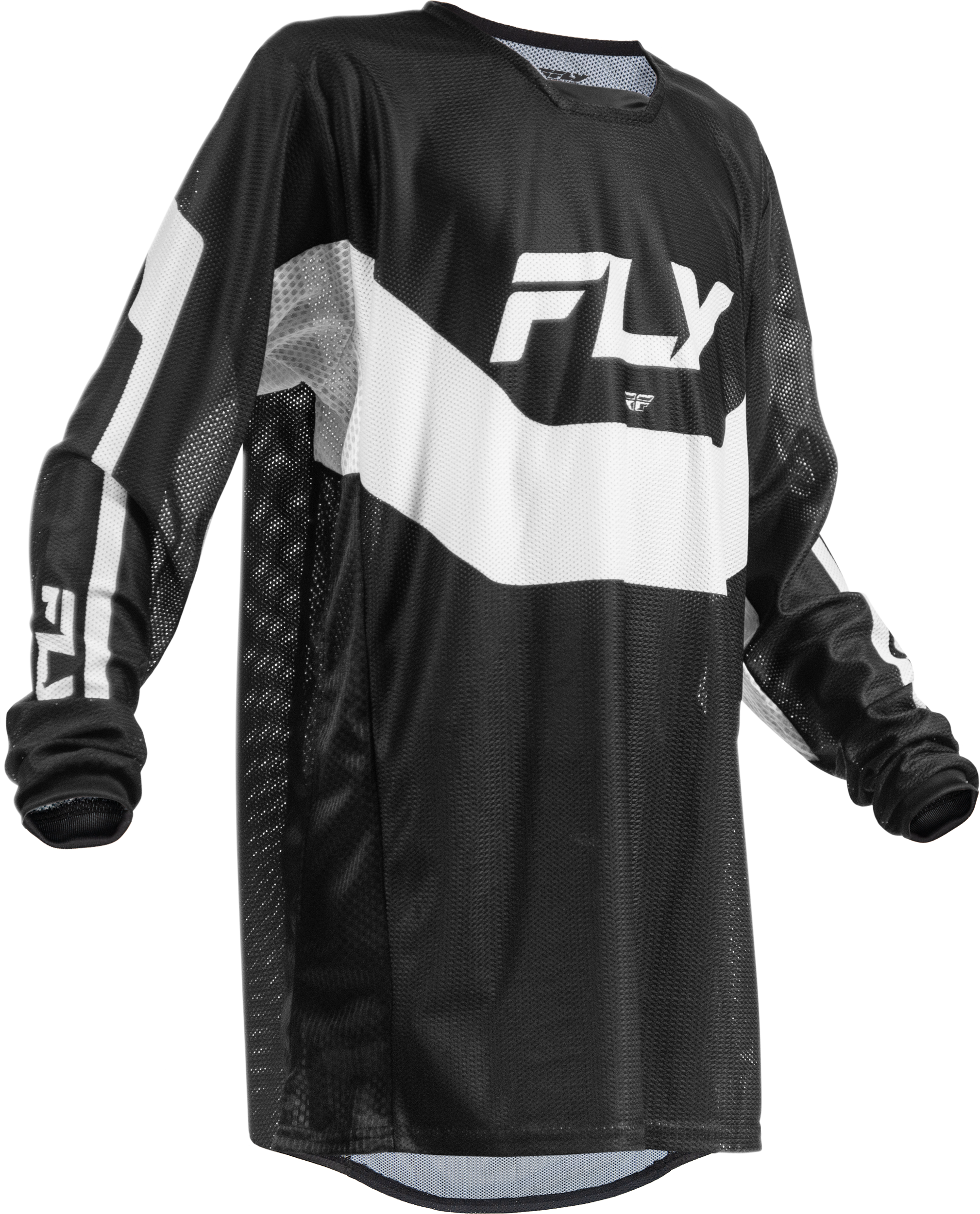 YTH KINETIC MESH JERSEY BLACK/WHITE YL
