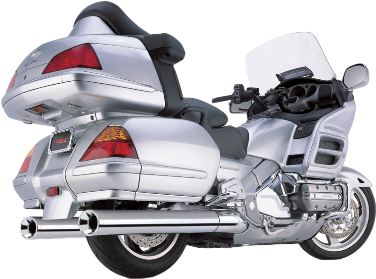 SLIP ON BILLET TIPS CHROME HON GL1800 01-10