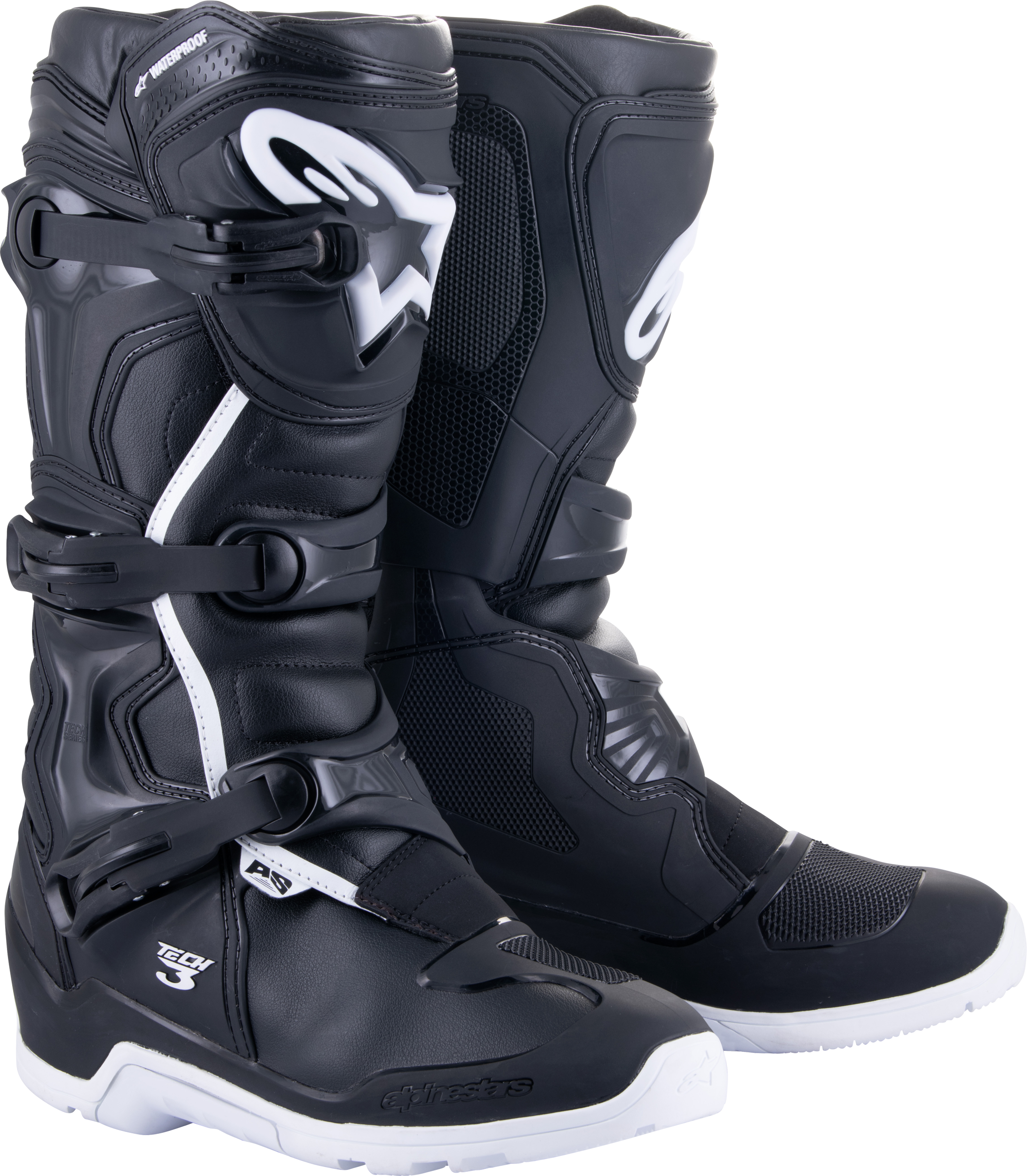 TECH 3 ENDURO WTRPRF BOOTS BLACK/WHITE SZ 16
