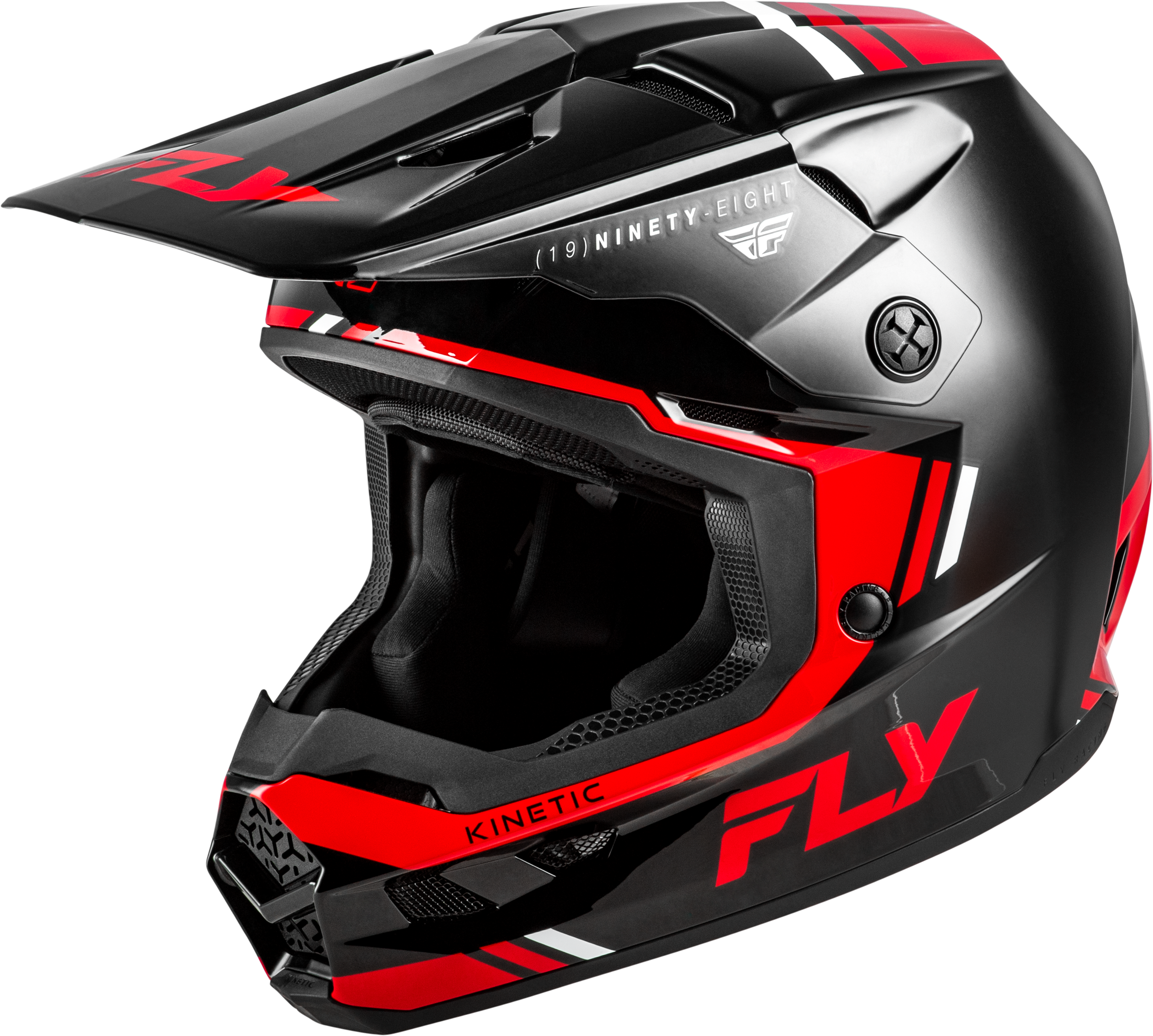 KINETIC VERDICT HELMET BLACK/RED/WHITE MD