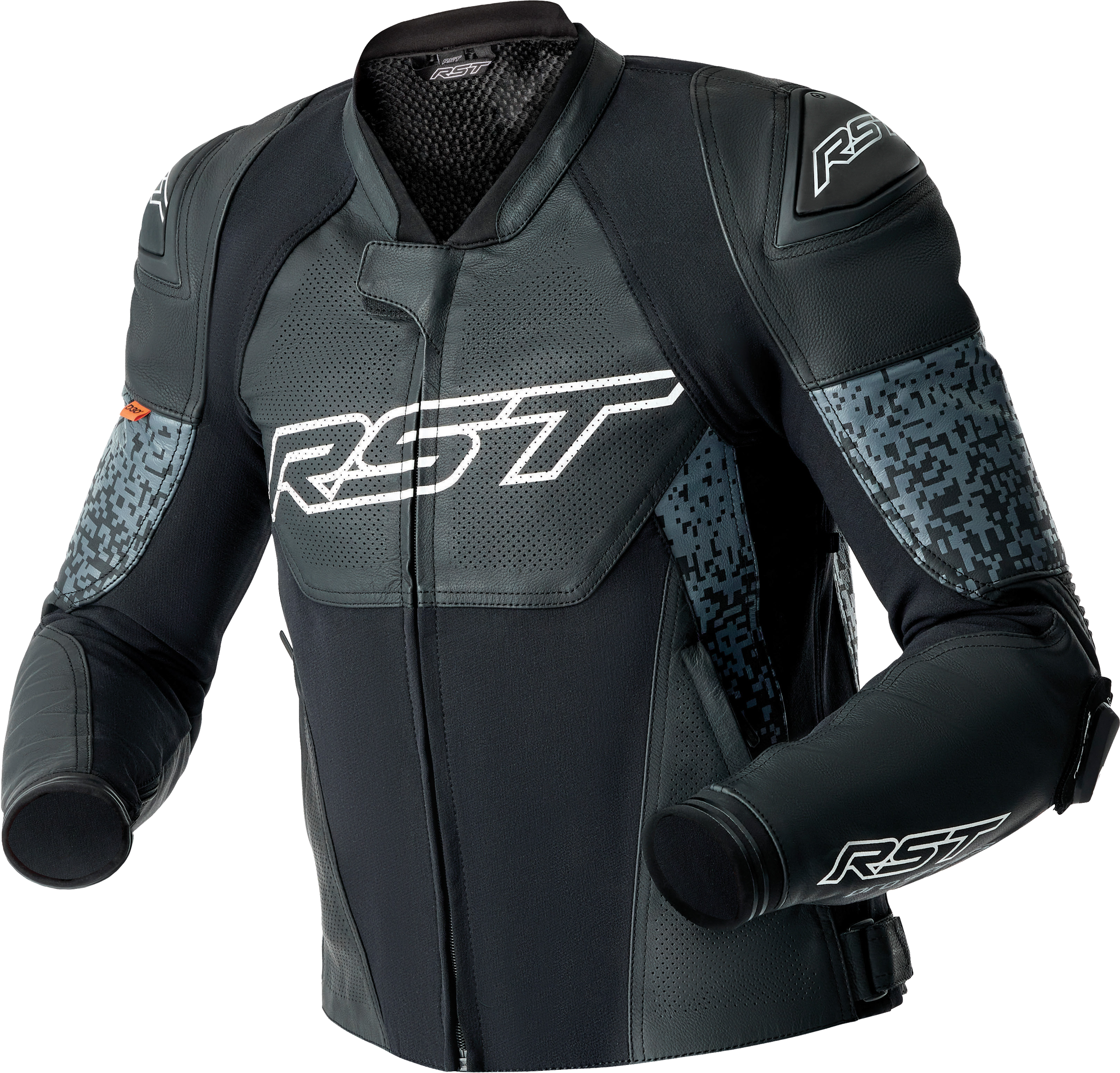 PS SUPERSPORT-K D3O JACKET GREY/BLACK LEATHER 3X