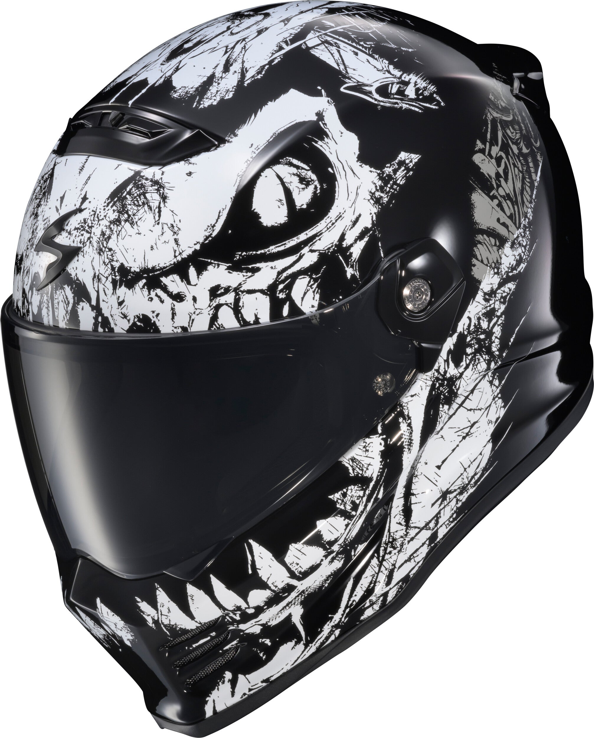 COVERT FX FULL FACE HELMET CAIMAN GLOSS BLACK SM