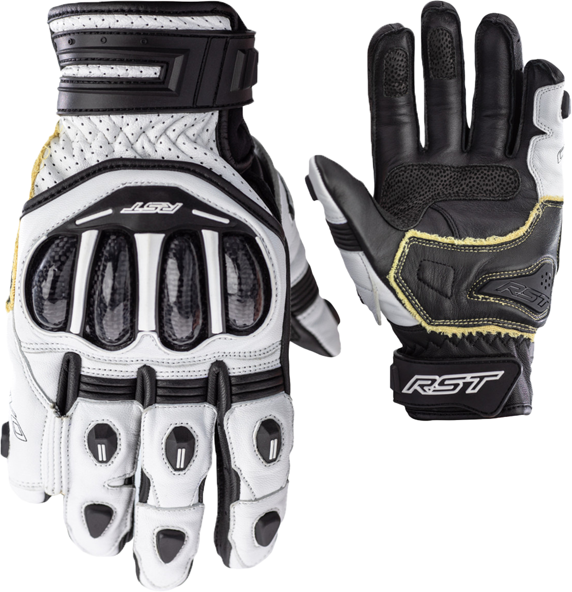 TRACTECH EVO 4 SHORT CE GLOVE WHITE/WHITE/BLACK SM