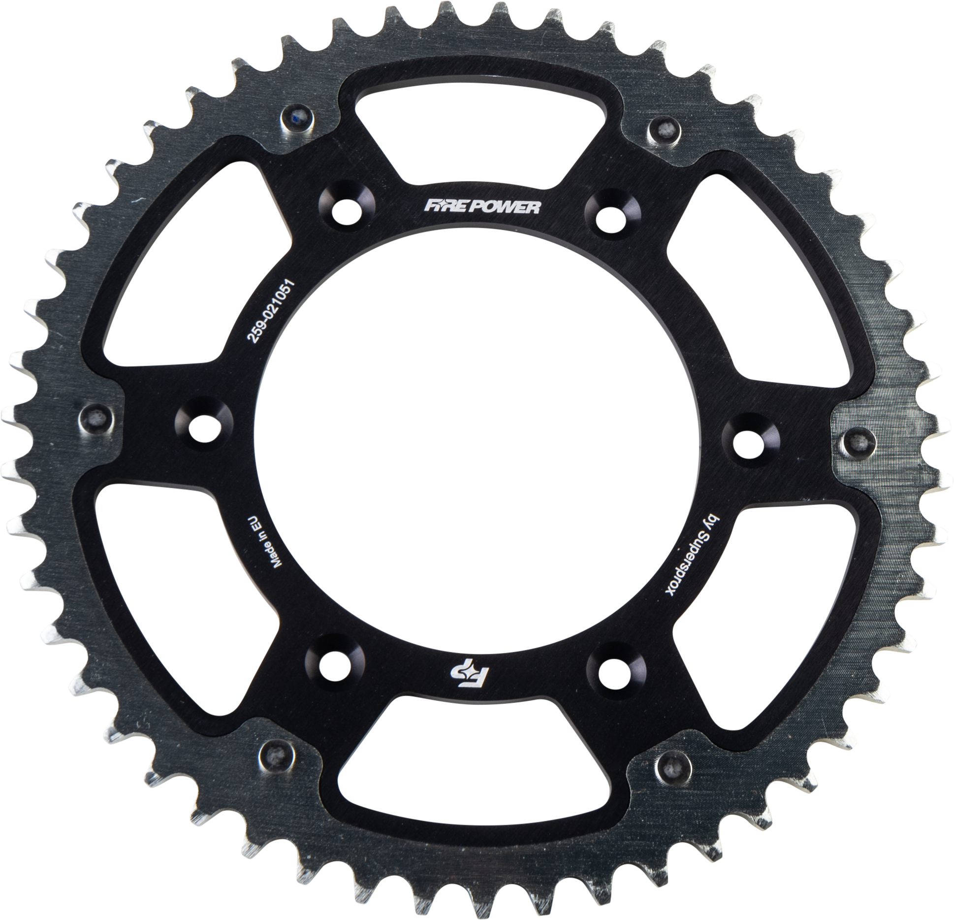 REAR SPROCKET HYBRID 51T BLK/SIL