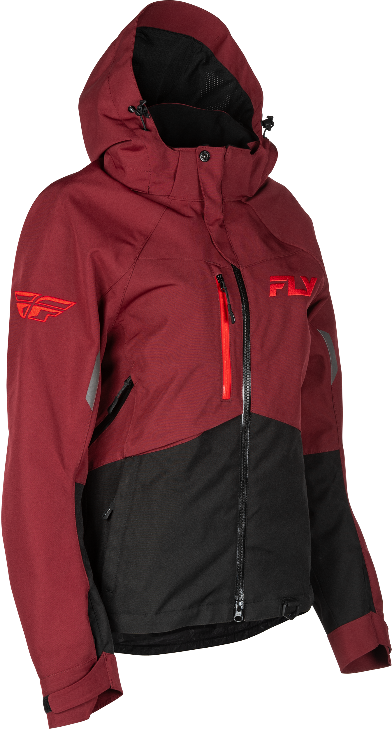WOMEN'S CARBON JACKET MERLOT/RED LG
