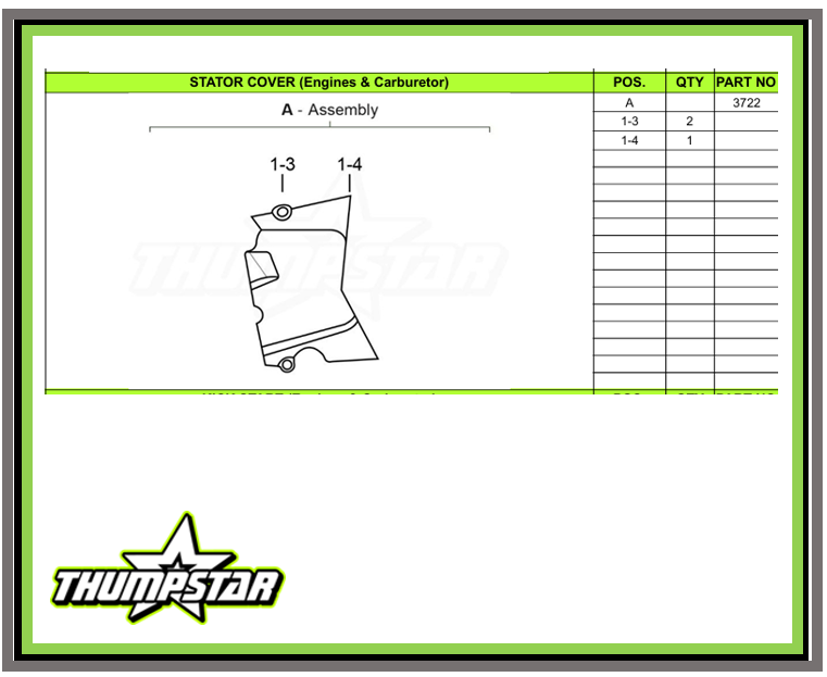 3722 Engine Stator Cover