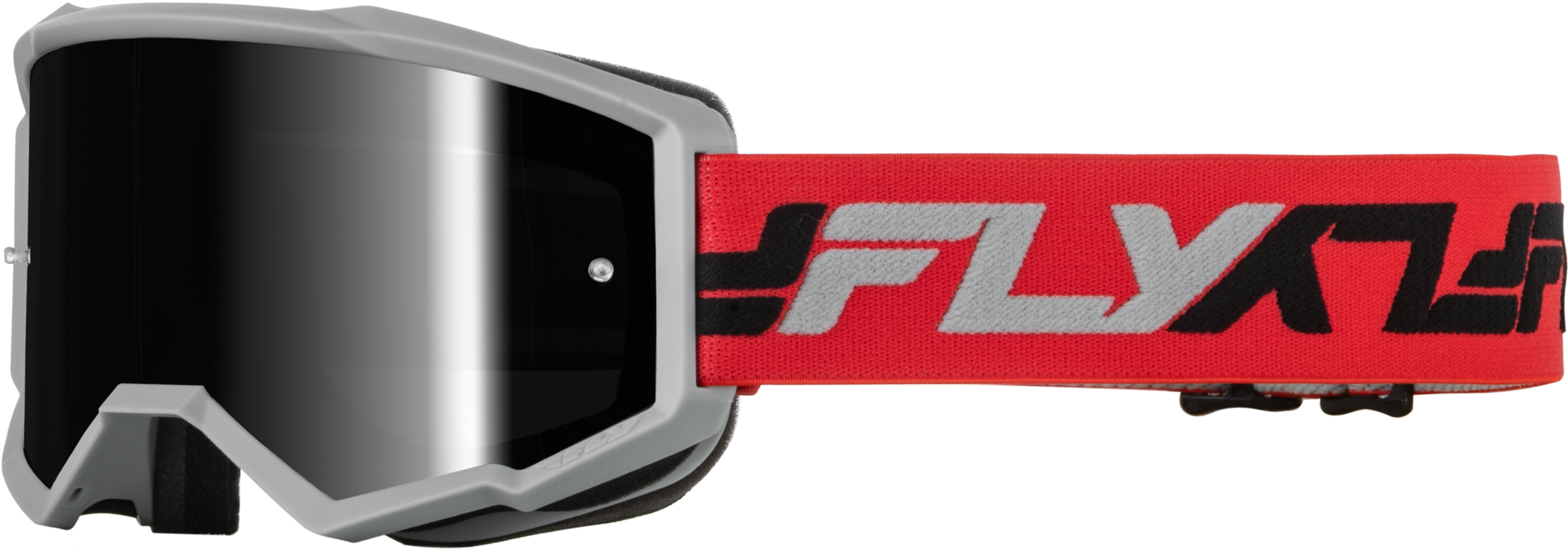 YOUTH ZONE GOGGLE RED/GREY W/ BLACK MIRROR/SMOKE LENS