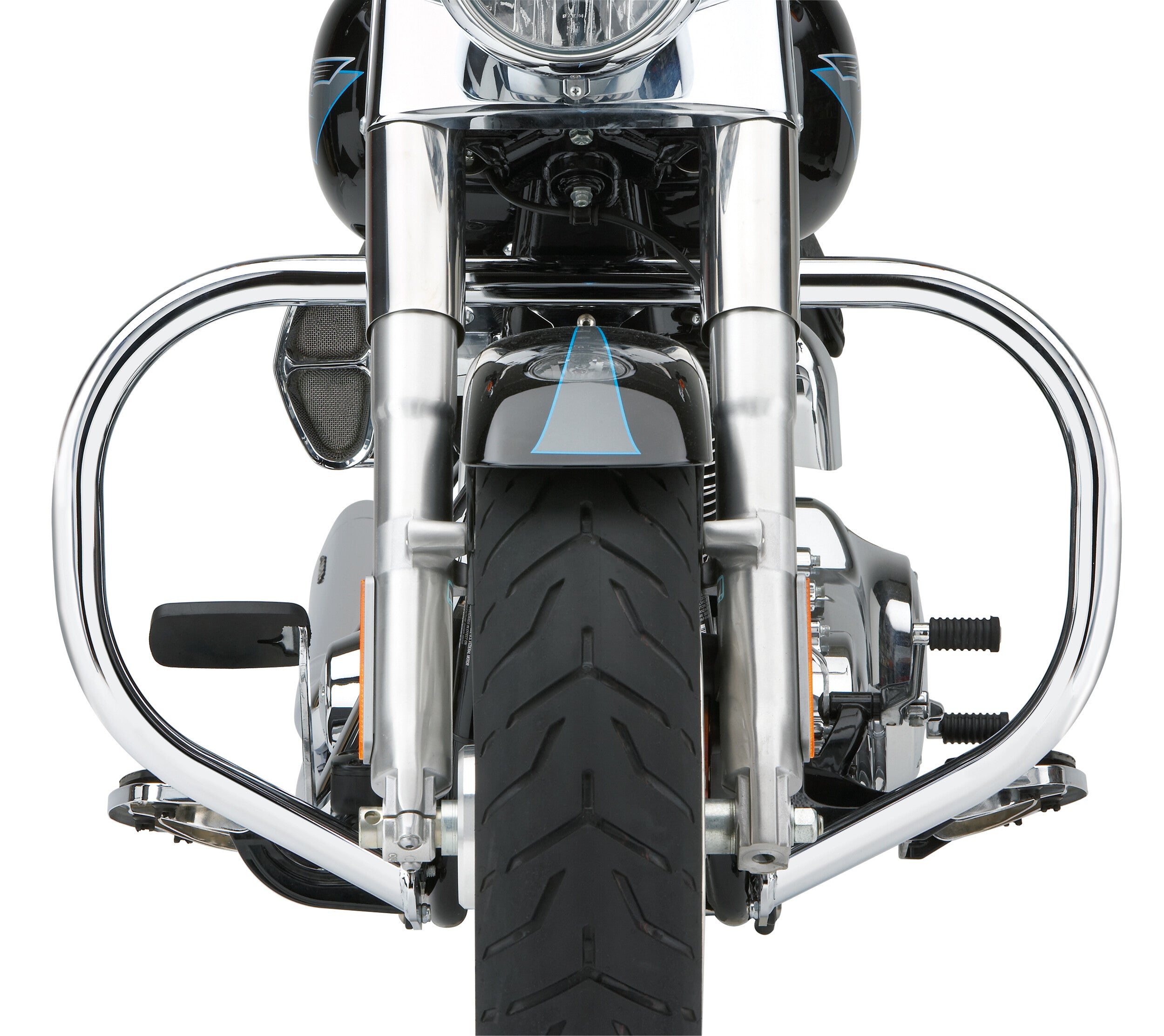 FATTY FREEWAY BARS 1.5" CHROME FLSTC  00-17