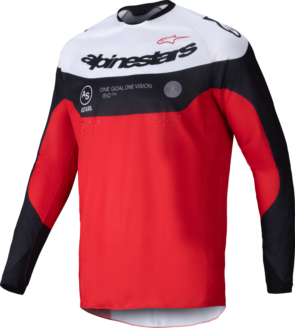 PRO-DURA JERSEY BLACK/BRIGHT RED/WHITE MD