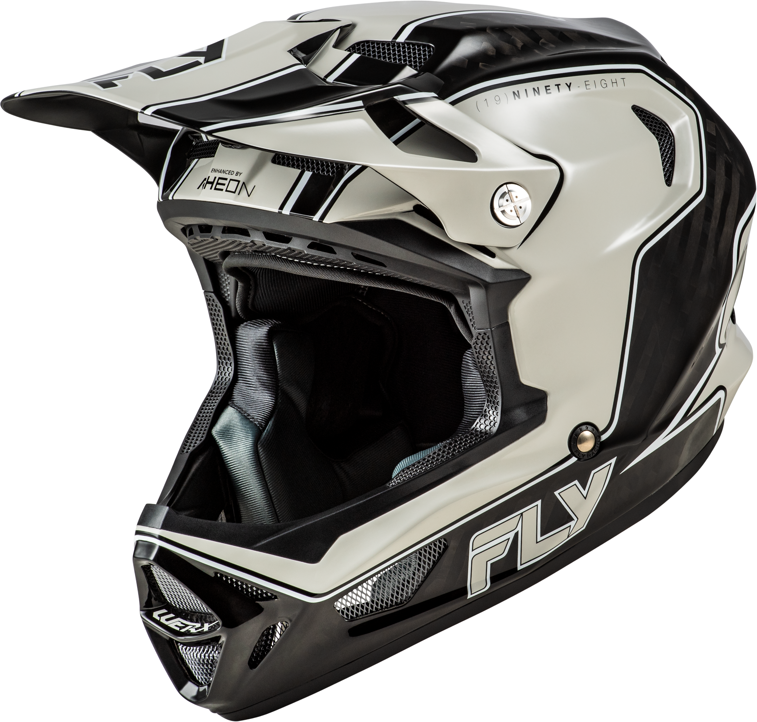 WERX-R FLOW CARBON HELMET BLACK CARBON/GREY MD