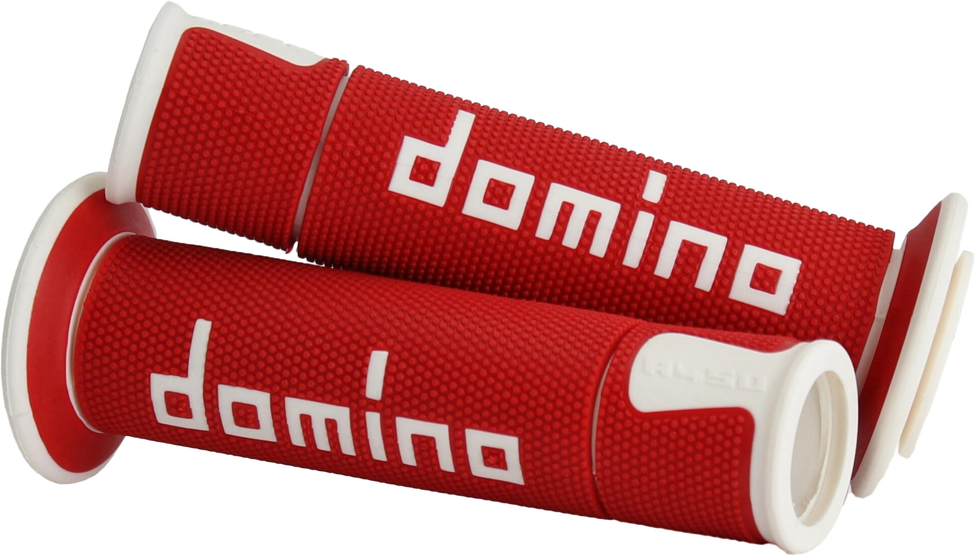 A450 ROAD RACING GRIPS RED/WHITE PAIR