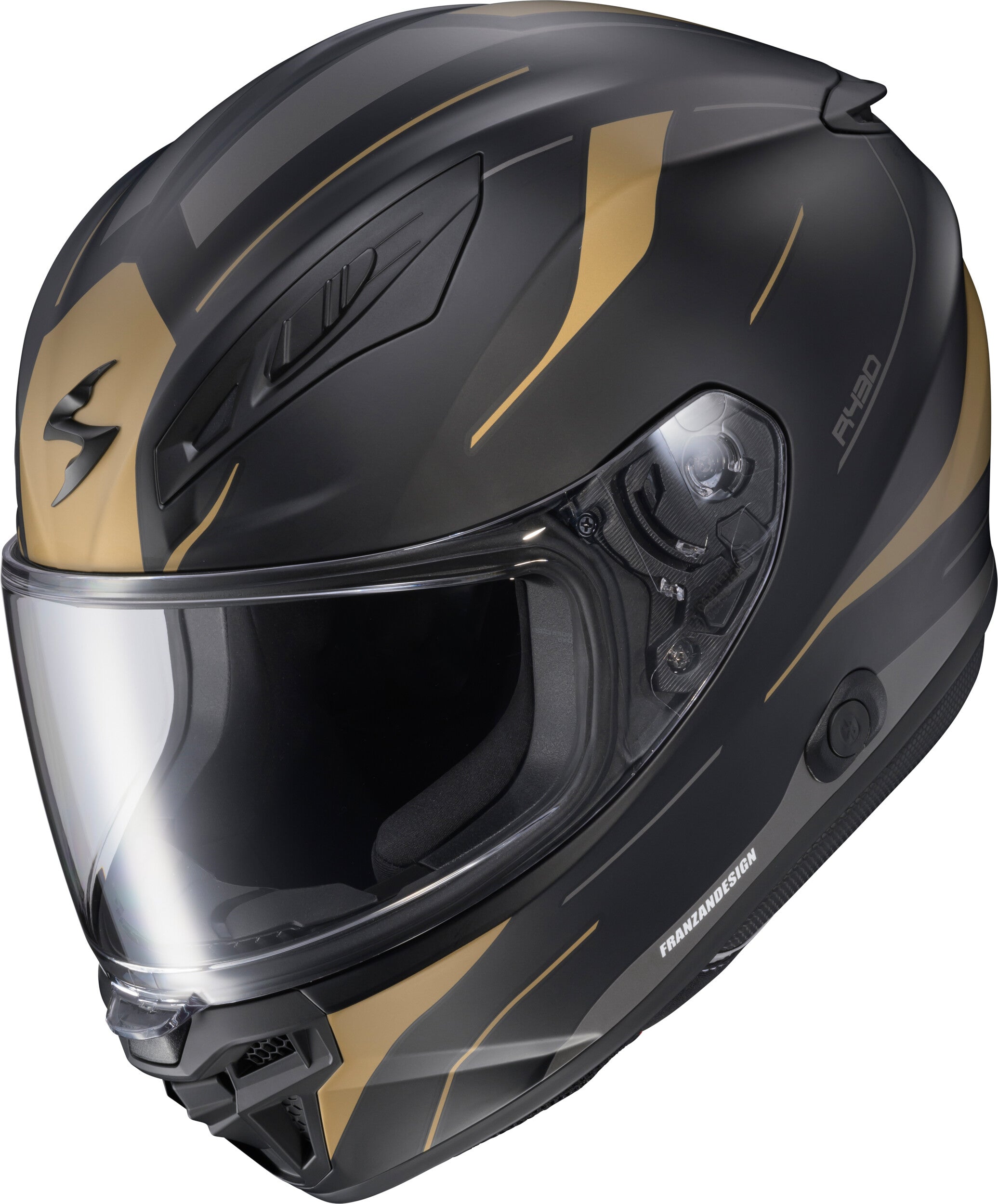 EXO-R430 FULL FACE HELMET CUTLASS BLACK/GOLD SM