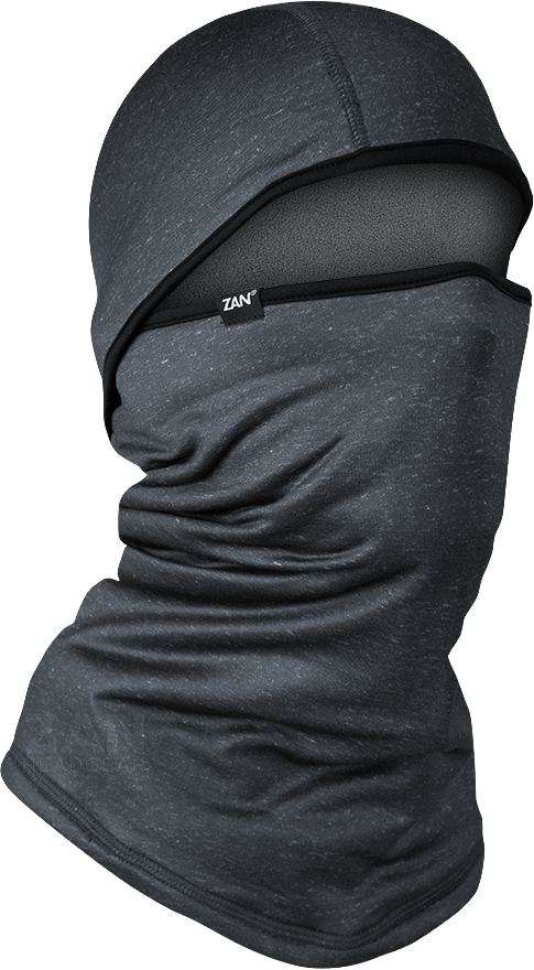 SPORTFLEX CNVTBL BALACAVA FLEECE CHARCOAL HEATHER