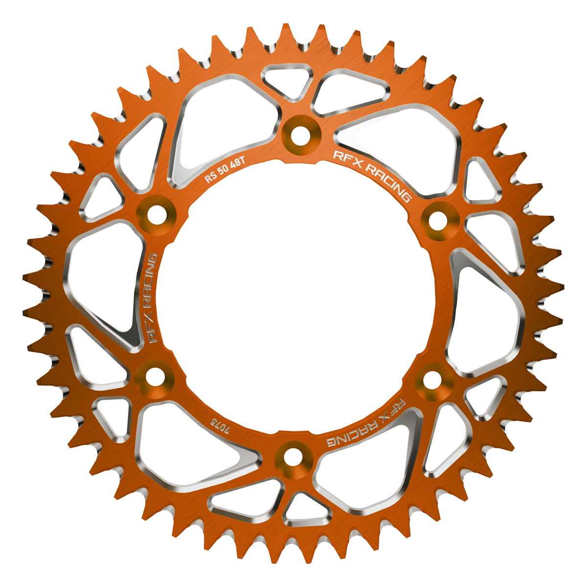 ALUMINUM REAR SPROCKET 48T ORANGE KTM/HUSQ/GAS