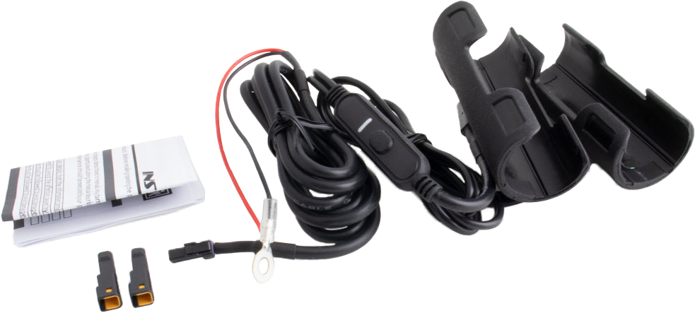 X-CLAWS HEATED GRIPS CLIP-ON SLEEVE 12V BLACK
