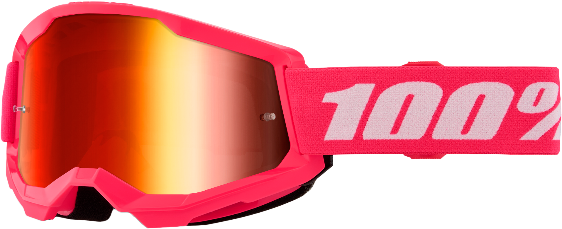 STRATA 2 GOGGLE PINK MIRROR RED LENS
