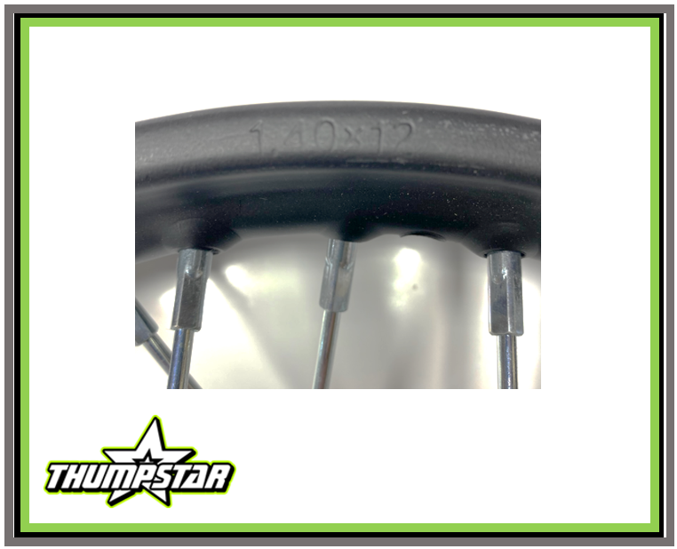 4034 12" Front Wheel Assembly